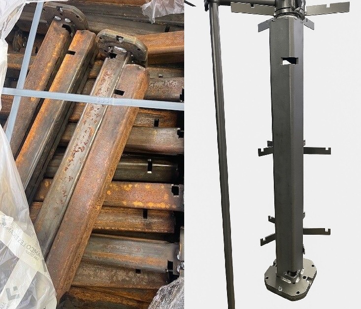 Opération de grenaillage industriel sur pièces métalliques